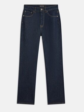 EB Denim High Rise Straight Havana Night Size 27 NWT Organic Cotton Denim HiRise